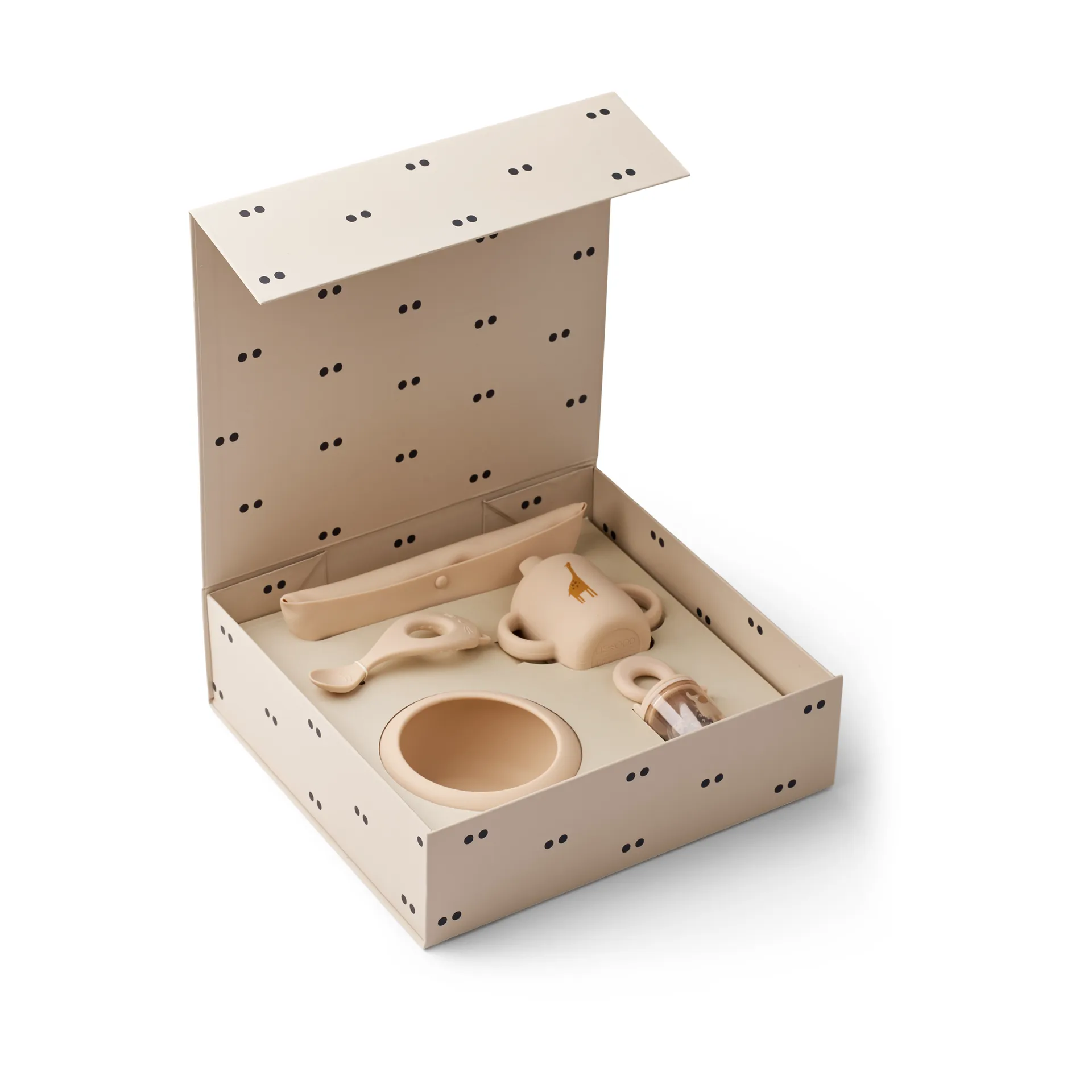 Mileah baby mealtime servisset, Apple blossom Liewood