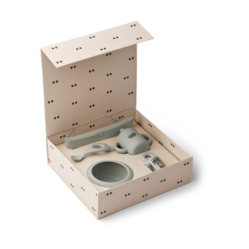 Mileah baby mealtime servisset - Dove blue - Liewood