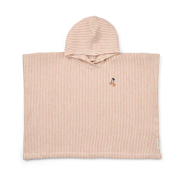 Paco badponcho tuscany rose creme de la creme stripe - 3-4 år - Liewood