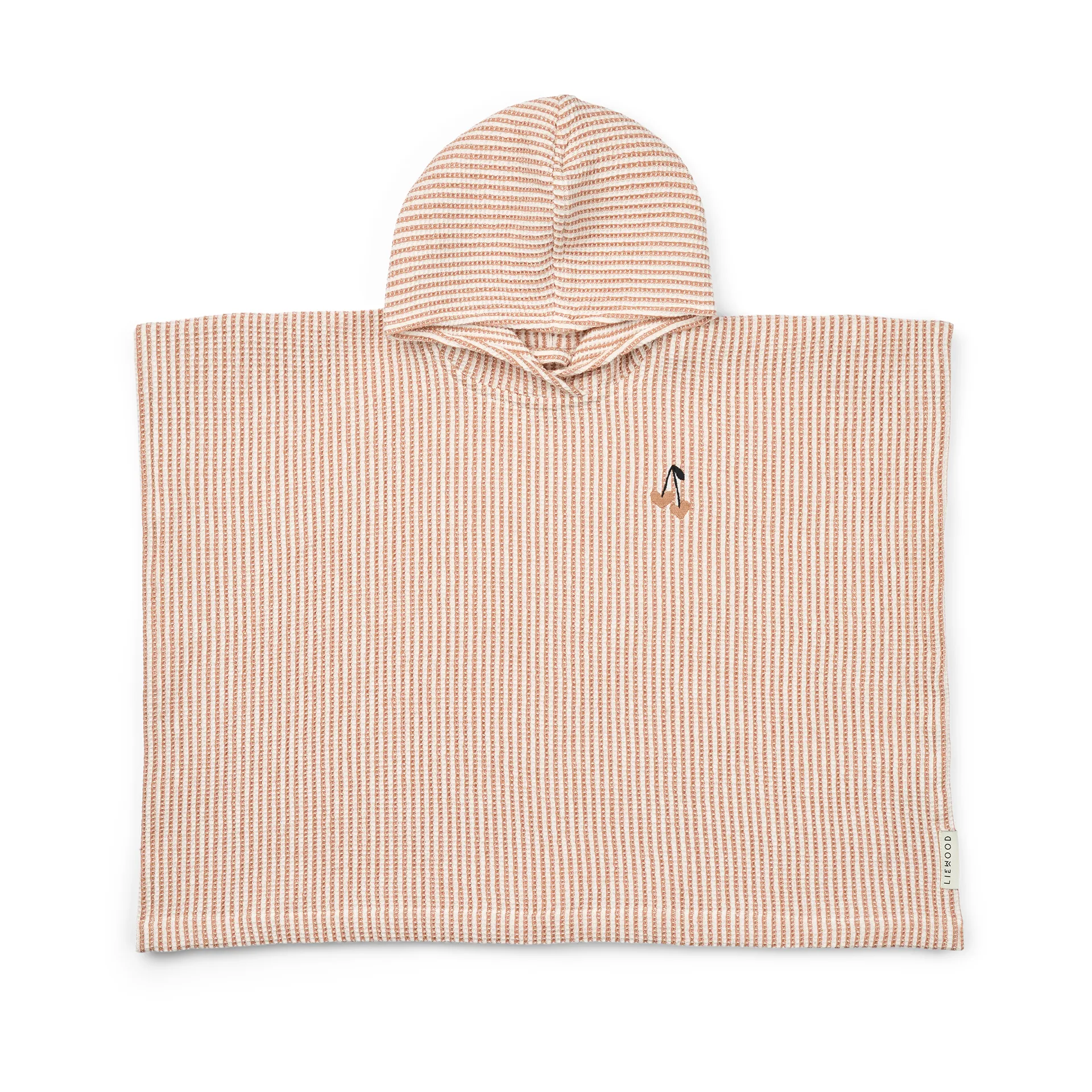 Paco badponcho tuscany rose creme de la creme stripe, 5-6 år Liewood