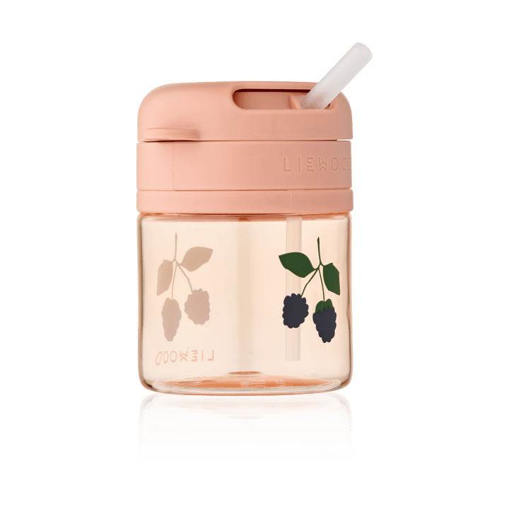 Pavia mugg med sugrör 28 cl, Berry-Pale Tuscany Liewood