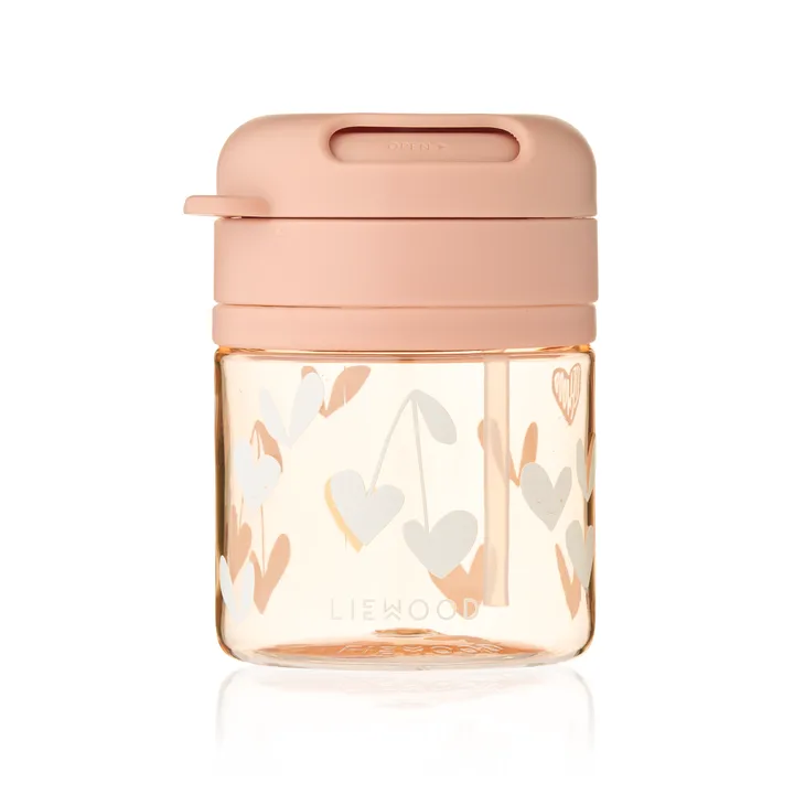 Pavia mugg med sugrör 28 cl - Sweethearts-pale tuscany - Liewood