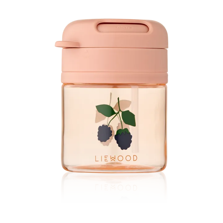 Pavia mugg med sugrör - Berry-Pale Tuscany, 28 cl - Liewood