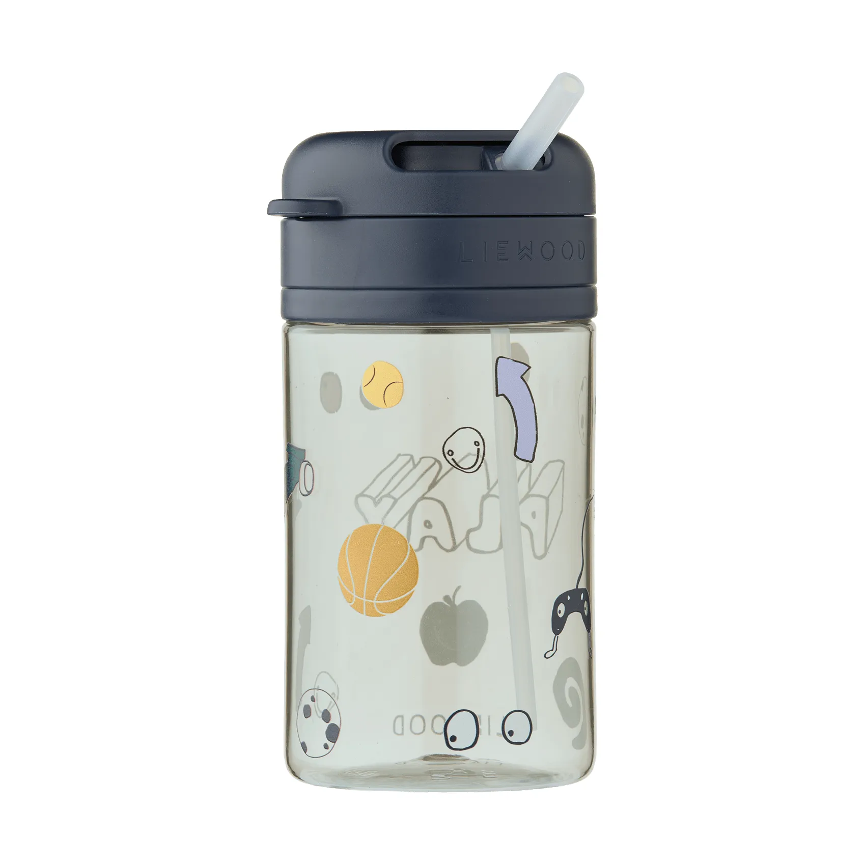 Pavia mugg med sugrör, Play-dusty peppermint Liewood