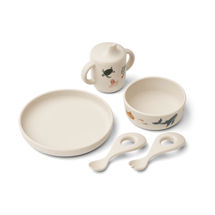 Ryle servisset 5 delar - Sea creature-Sandy - Liewood