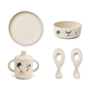 Ryle servisset 5 delar - Sea creature-Sandy - Liewood