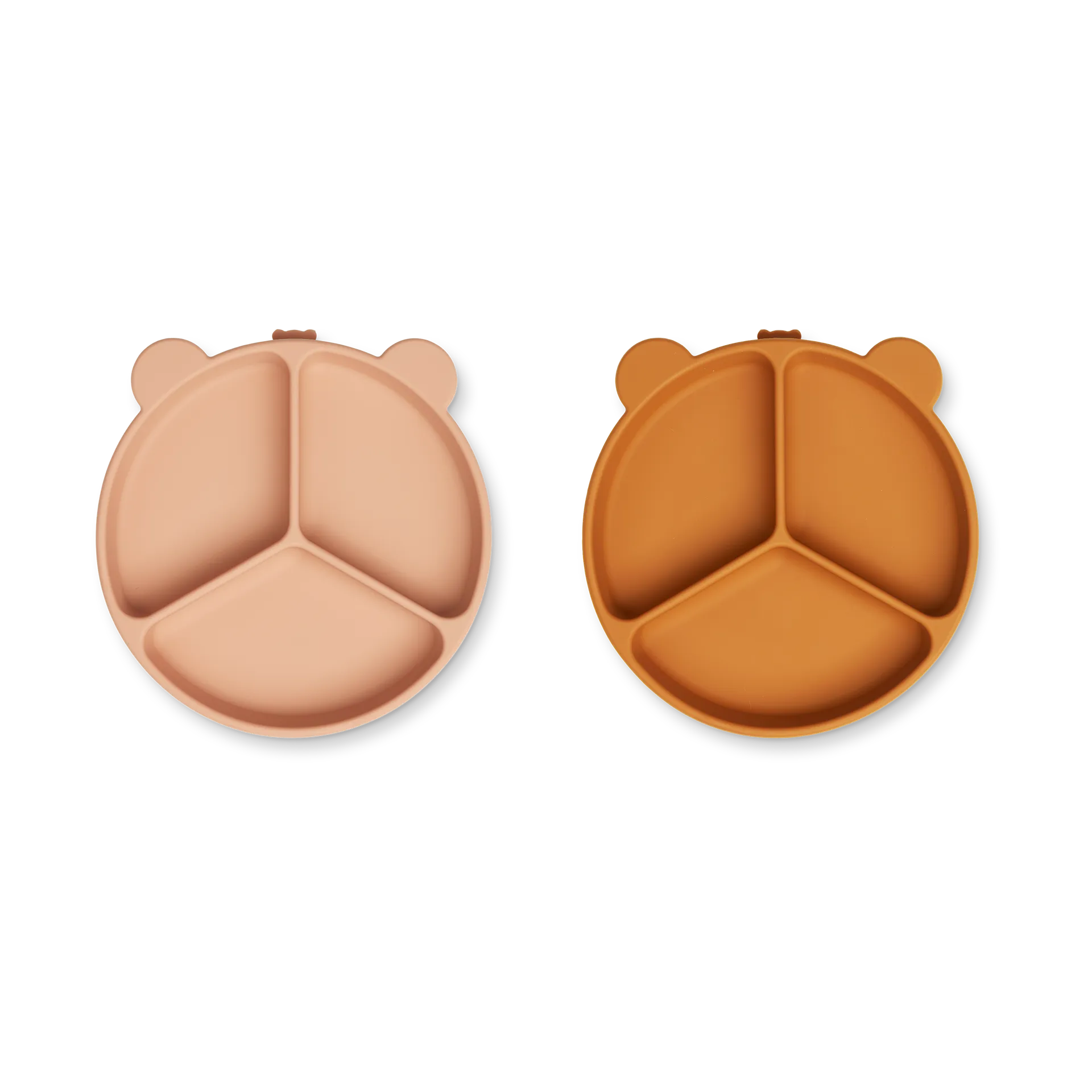 Stacy delad barntallrik 2-pack, Mustard-tuscany rose mix Liewood