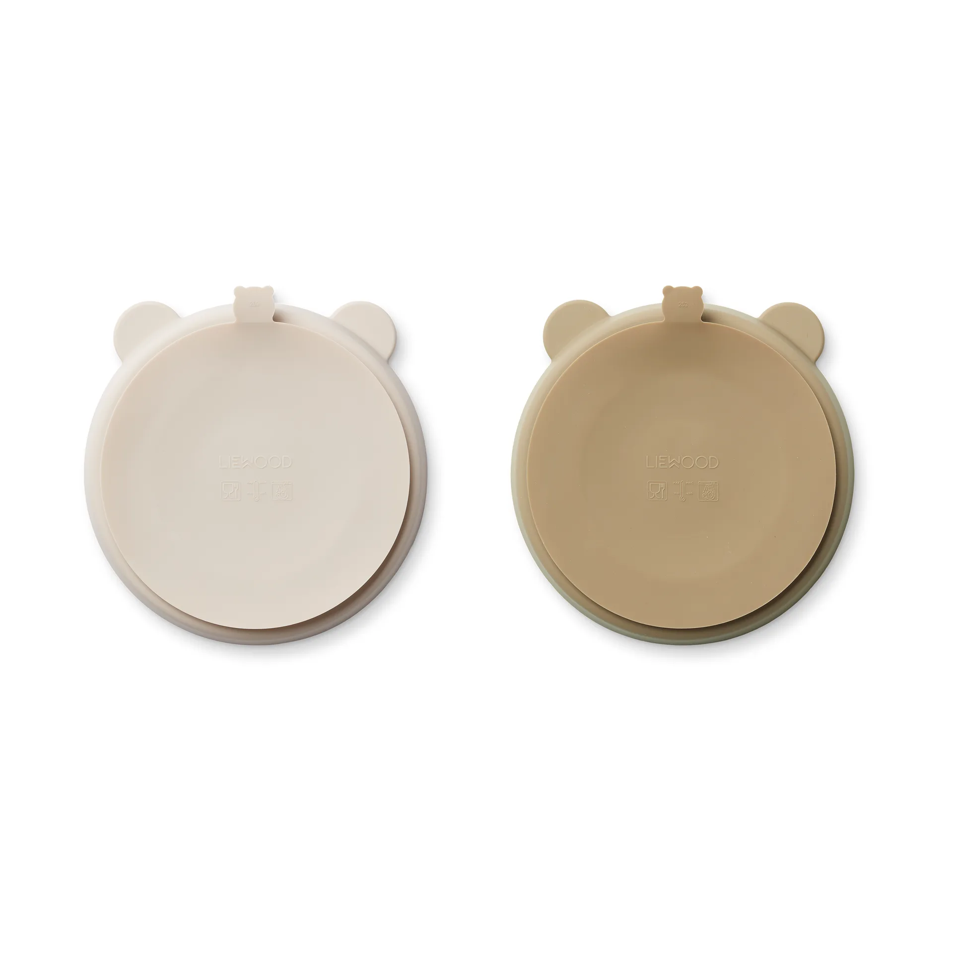 Stacy delad barntallrik 2-pack, Sandy-Oat Liewood