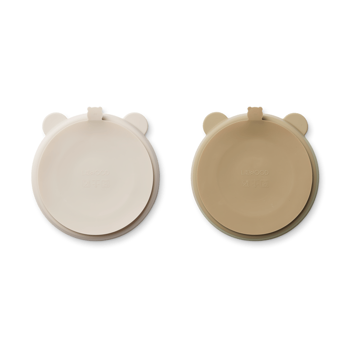 Stacy delad barntallrik 2-pack, Sandy-Oat Liewood