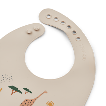 Tilda haklapp silikon 2-pack - Safari sandy mix - Liewood