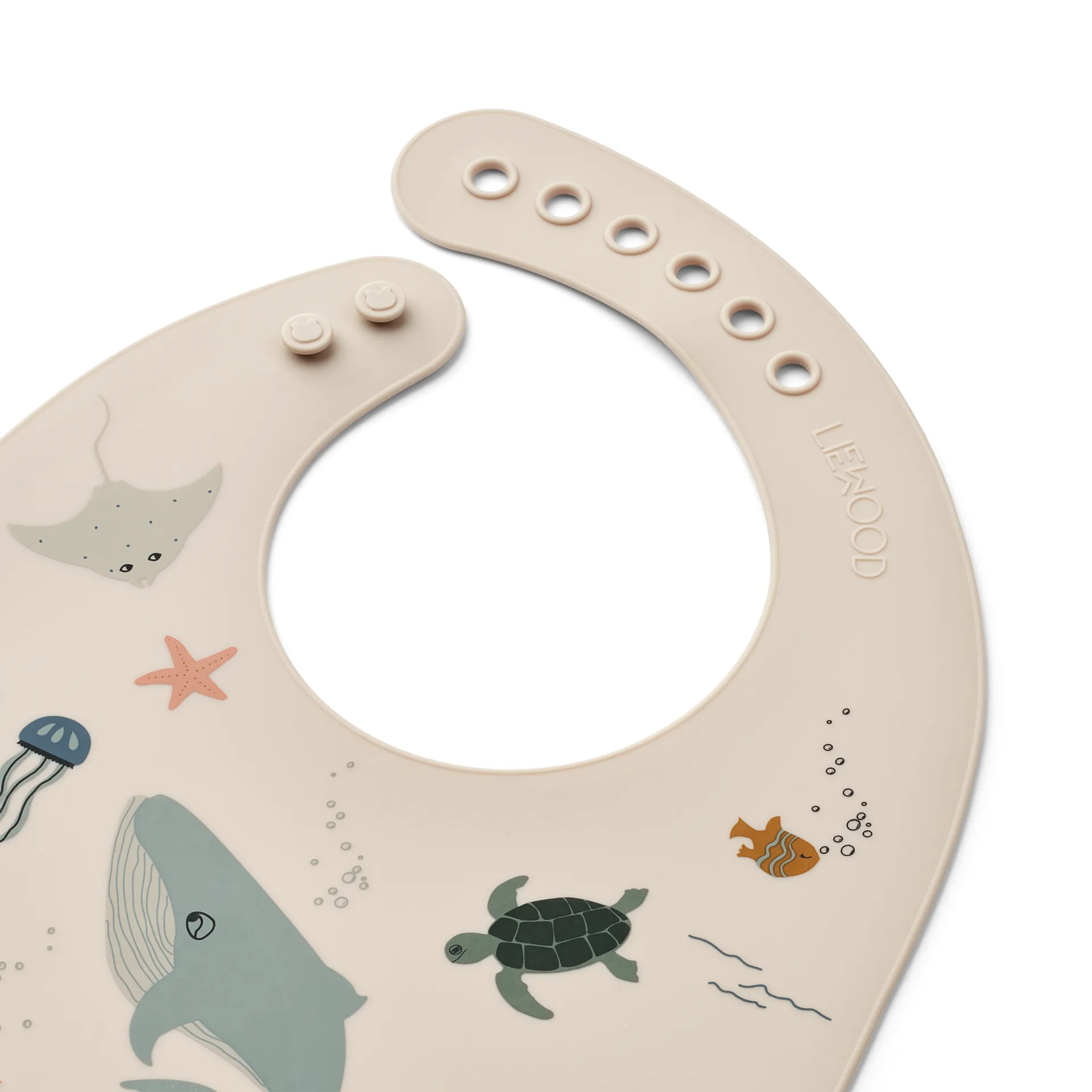 Tilda haklapp silikon 2-pack, Sea creature-Sandy Liewood