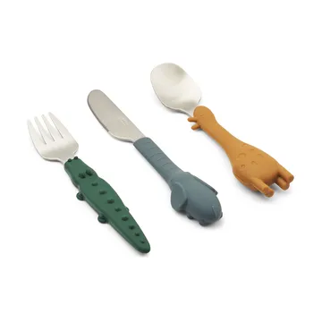 Tove all together bestickset 3 delar - Golden caramel mix - Liewood