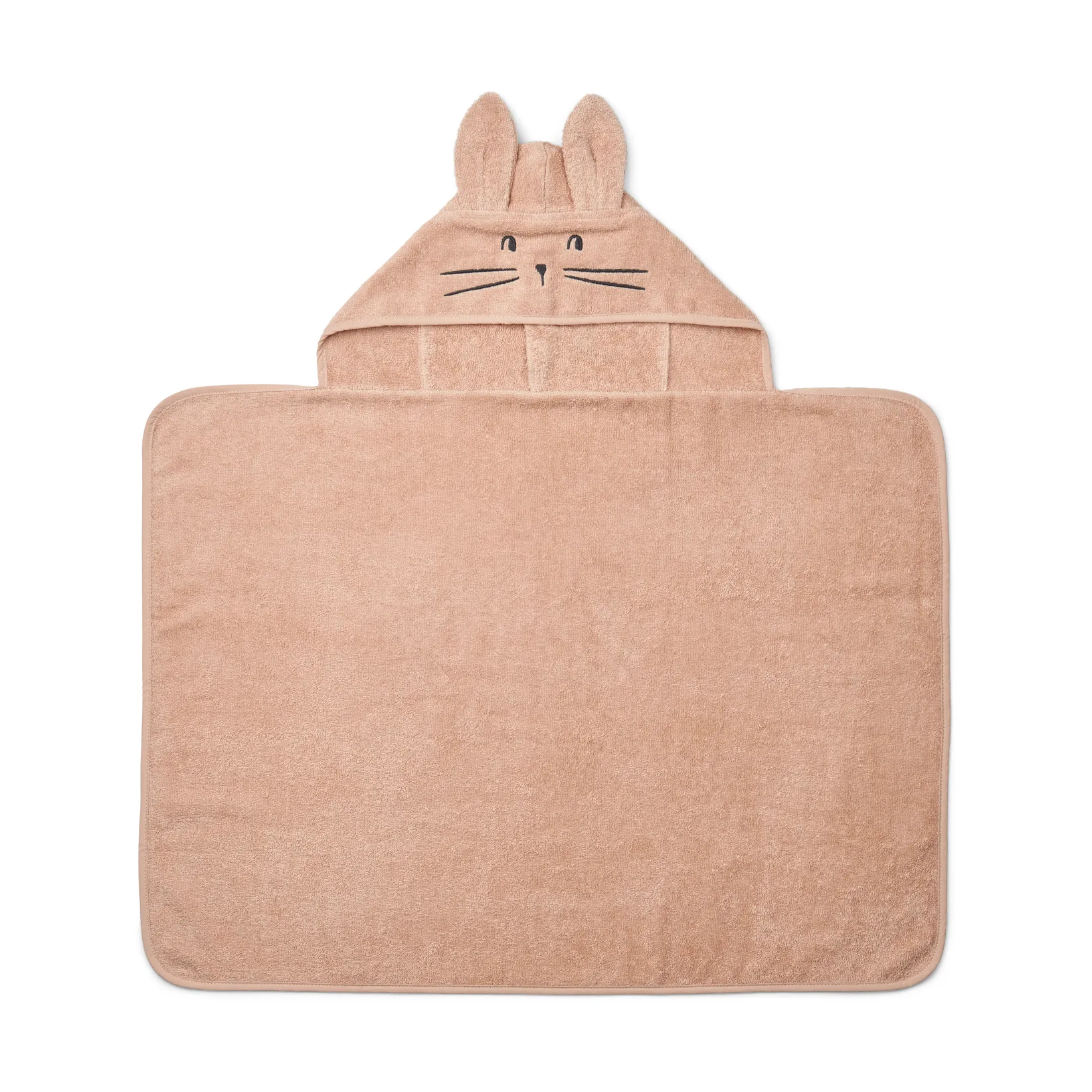 Vilias rabbit badcape handduk med huva 60x80 cm, Pale tuscany Liewood