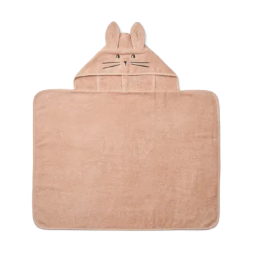Vilias rabbit badcape handduk med huva 60x80 cm - Pale tuscany - Liewood