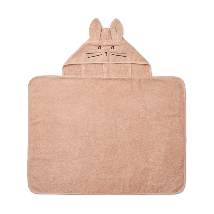 Vilias rabbit badcape handduk med huva 60x80 cm - Pale tuscany - Liewood