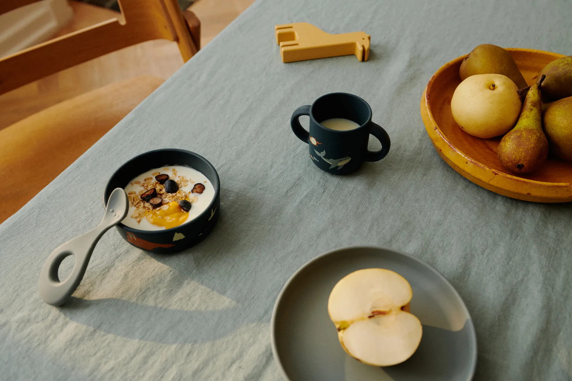 Vivi printed servisset 4 delar, Arctic Sea-Ocean view Liewood