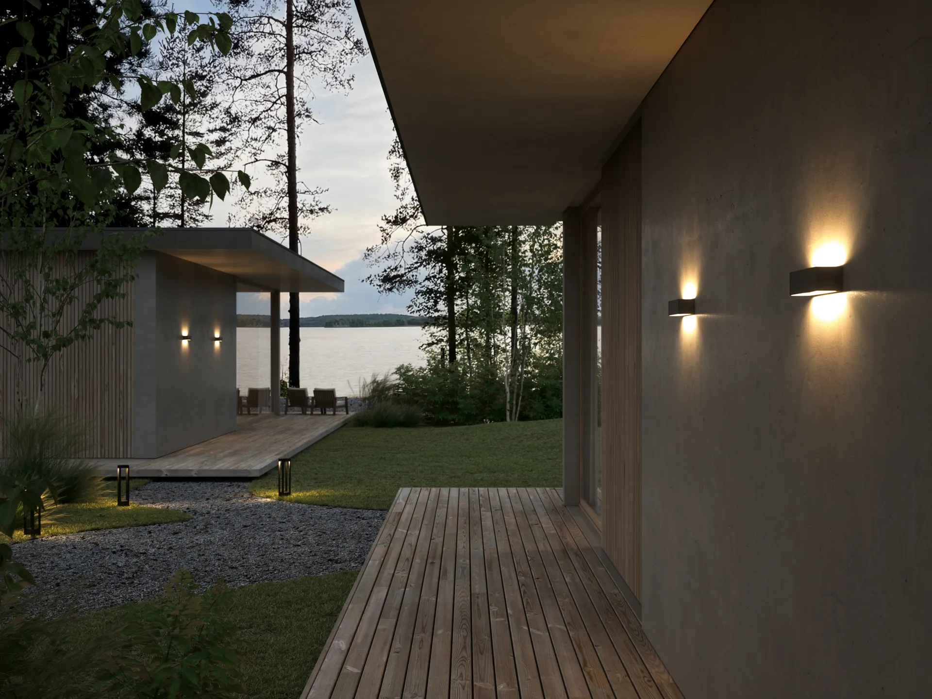 Linea W2 vägglampa switch tune, Black, 7x30 cm Light-Point