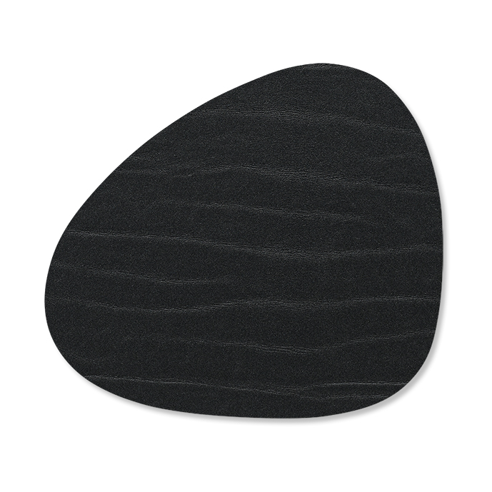 LIND DNA Buffalo glasunderlägg curve svart | Skandinavisk Design | Glasunderlägg | Svart