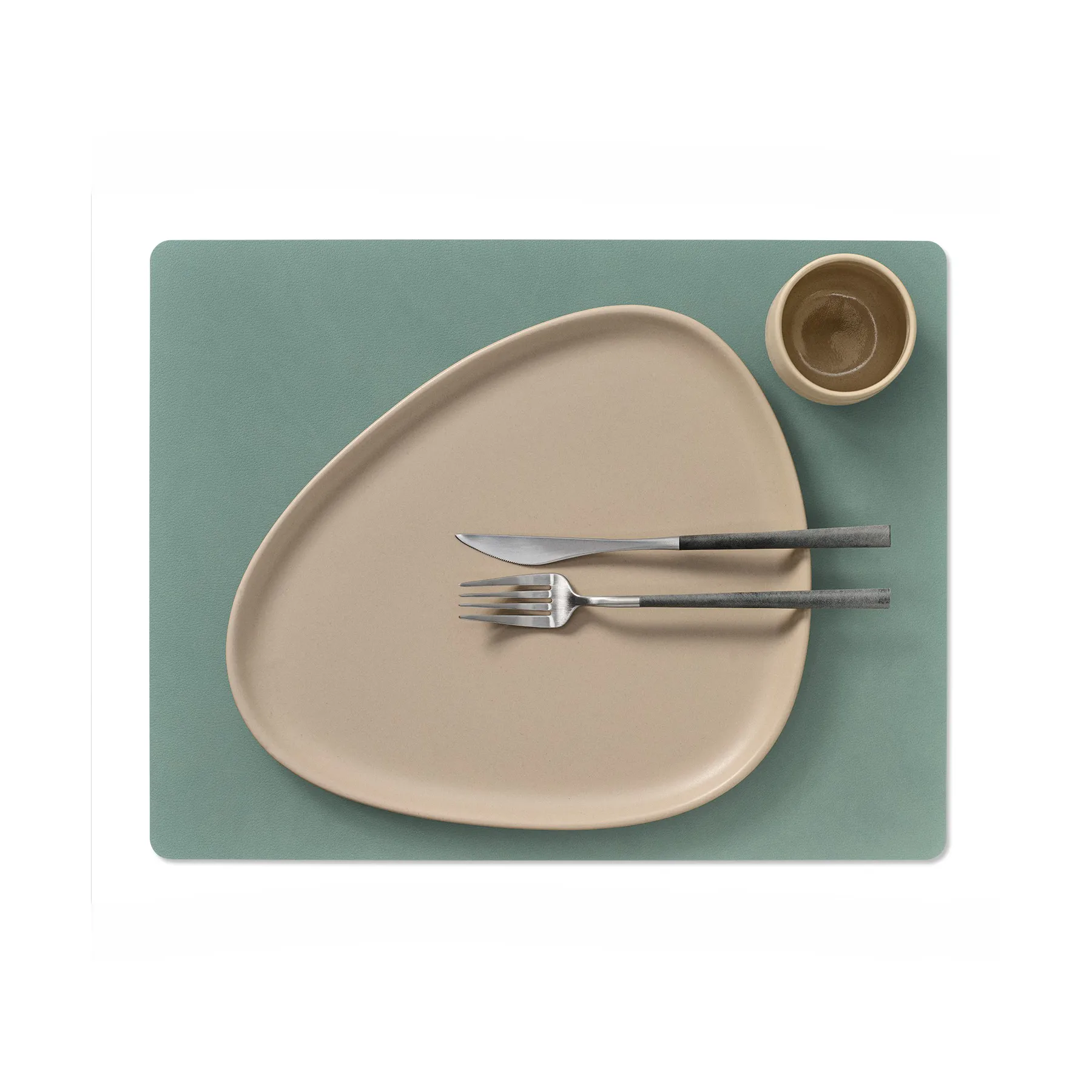 Cloud-Nupo bordstablett vändbar square 1 st, antracitgrå-pastellgrön LIND DNA