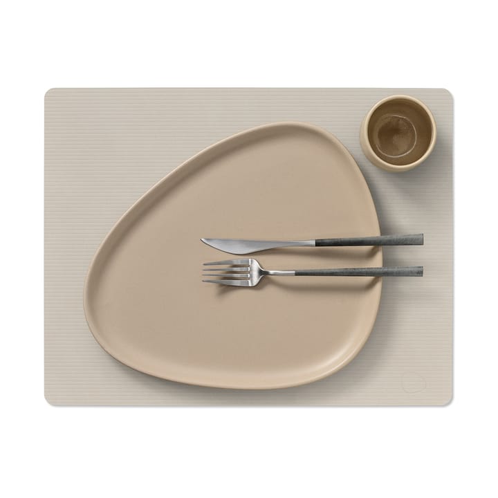 Corduroy bordstablet square L, Oyster White LIND DNA