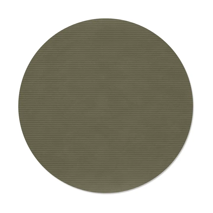 Corduroy bordstablett - Army green, circle, L - LIND DNA