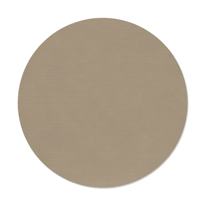 Corduroy bordstablett - Clay brown, circle, L - LIND DNA