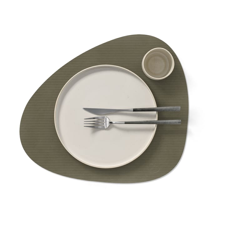 Corduroy bordstablett curve L, Army Green LIND DNA