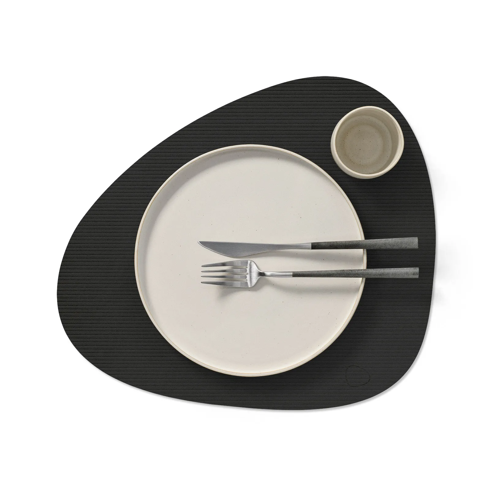 Corduroy bordstablett curve L, Black ink LIND DNA