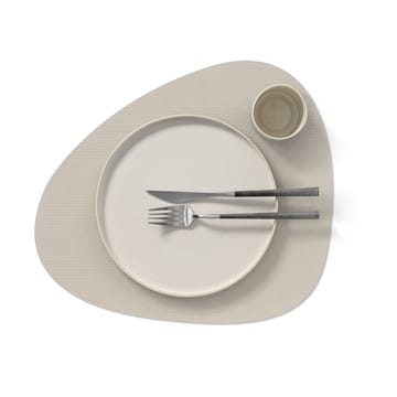 Corduroy bordstablett curve L - Oyster White - LIND DNA