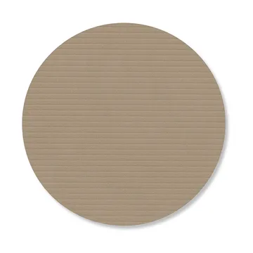 Corduroy glasunderlägg - Clay brown, circle - LIND DNA