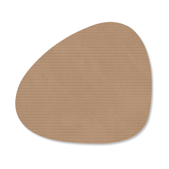 LIND DNA Corduroy glasunderlägg curve Nougat | Skandinavisk Design | Glasunderlägg | Brun