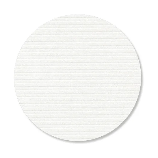 Corduroy glasunderlägg, Pure white, circle LIND DNA