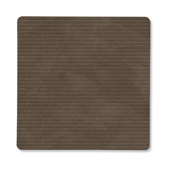 LIND DNA Corduroy glasunderlägg square Caviar | Skandinavisk Design | Glasunderlägg | Grå