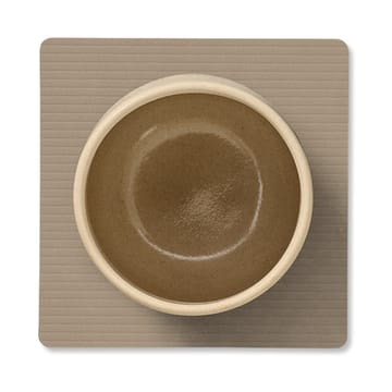 Corduroy glasunderlägg square - Clay Brown - LIND DNA