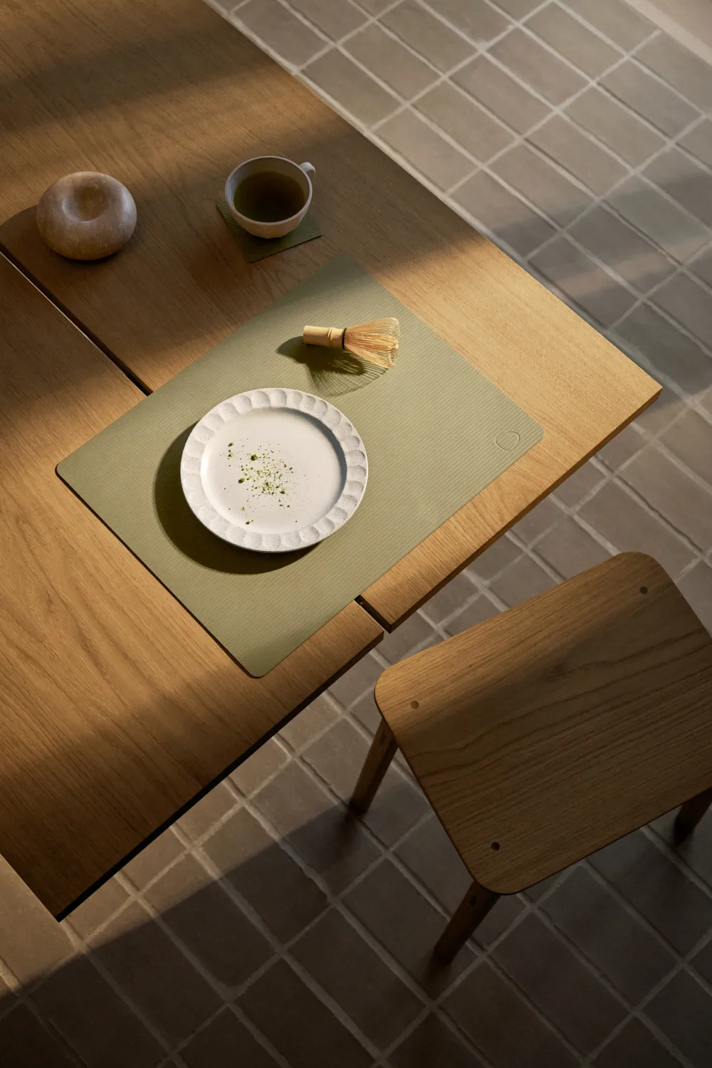 Corduroy glasunderlägg square, Herbal Dust LIND DNA