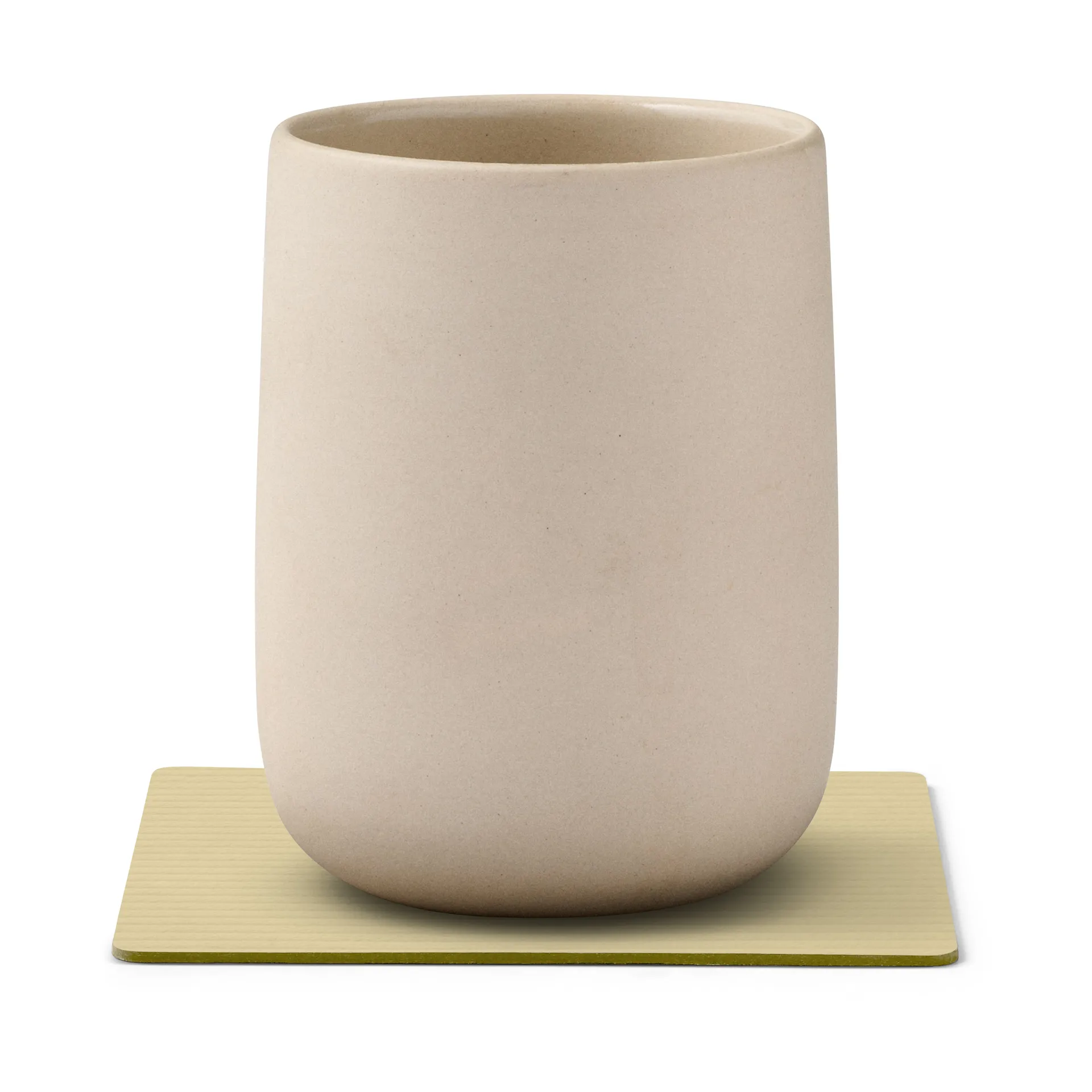 Corduroy glasunderlägg square, Lemon Sorbet LIND DNA