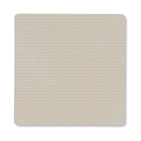 Corduroy glasunderlägg square, Oyster White LIND DNA