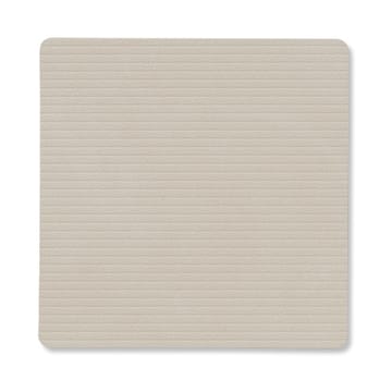 Corduroy glasunderlägg square - Oyster White - LIND DNA