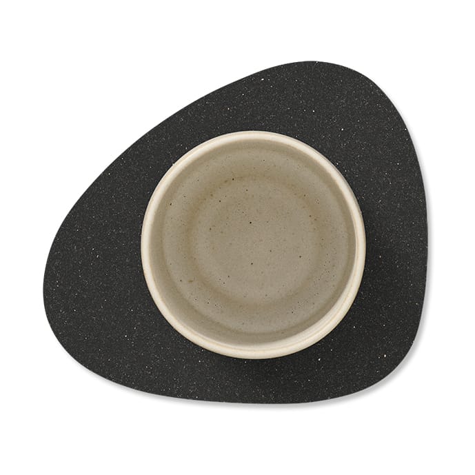 Core glasunderlägg curve, Flecked anthracite LIND DNA