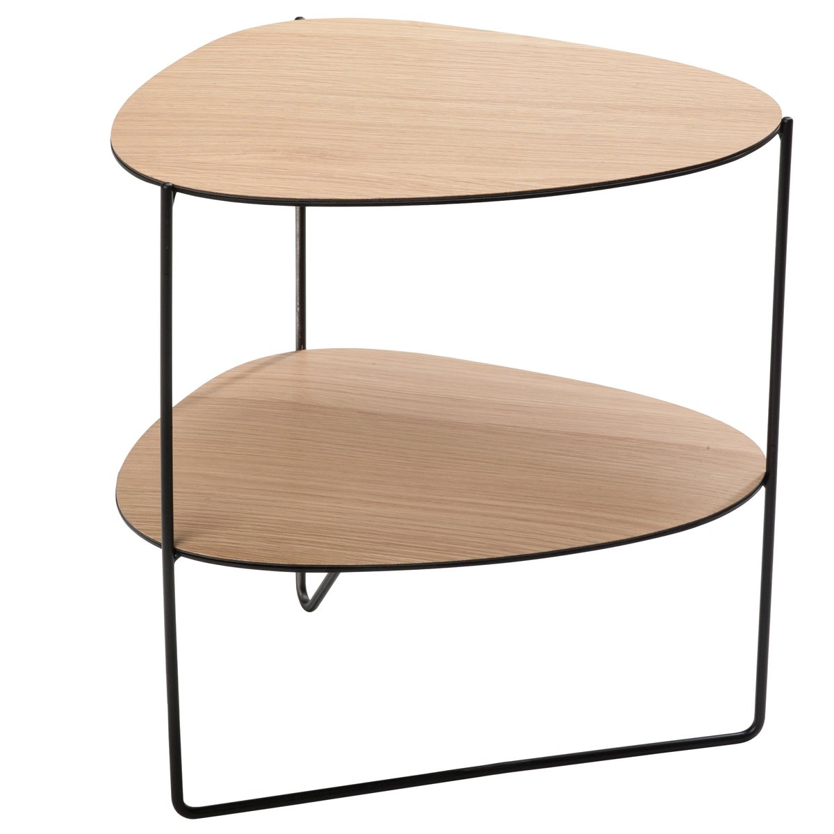 LIND DNA Curve Double sidobord Ek | Skandinavisk Design | Avlastningsbord & Sidobord | Brun