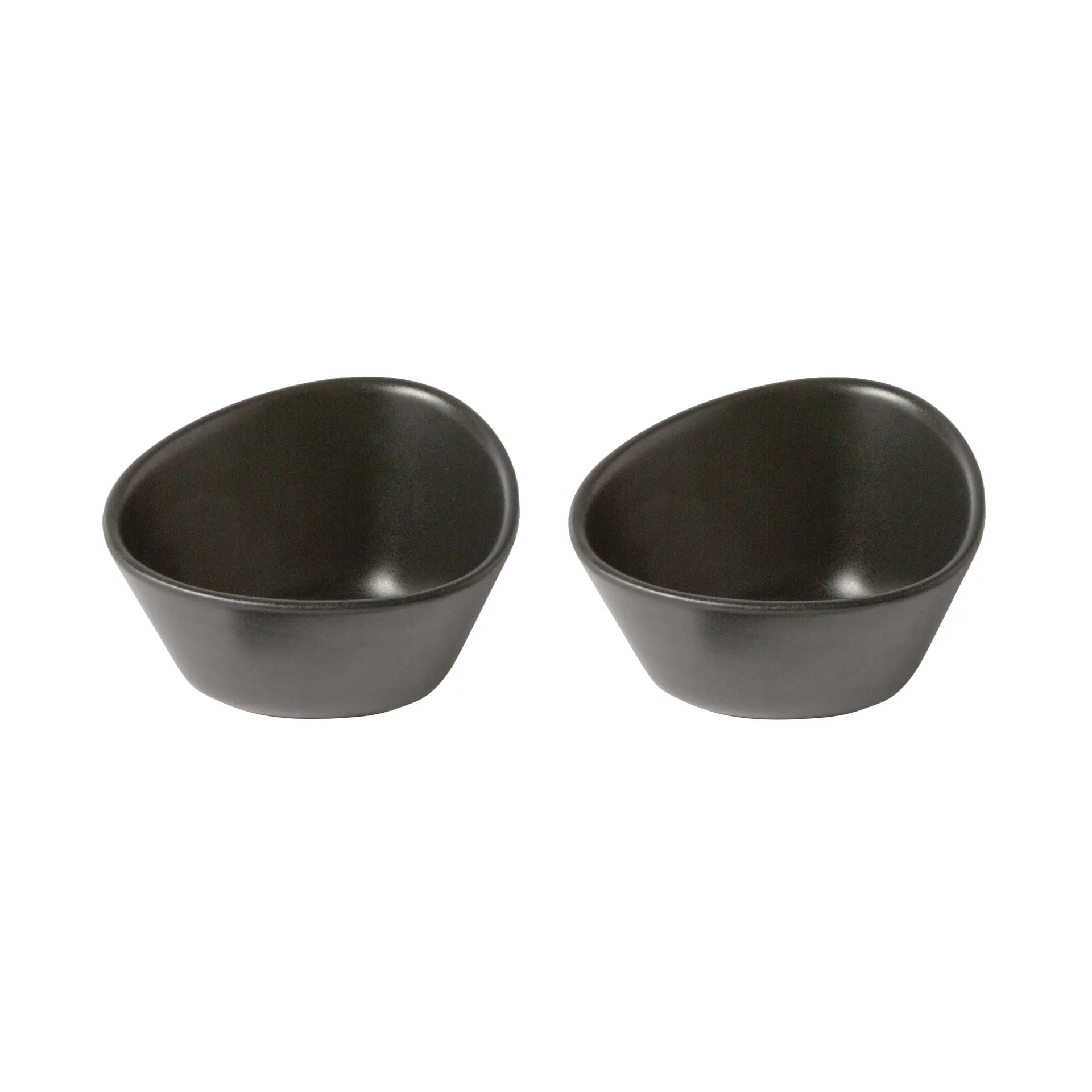 Curve Stoneware skål 2-pack, Svart LIND DNA