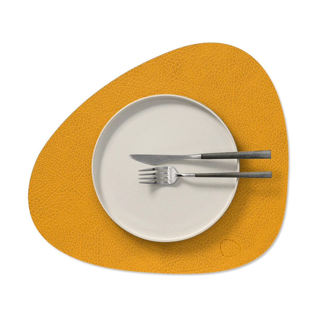 Hippo bordstablett curve M, Curry, 35x31 cm LIND DNA