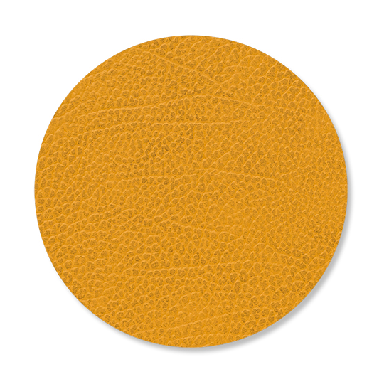 LIND DNA Hippo glasunderlägg circle curry | Skandinavisk Design | Glasunderlägg | Gul