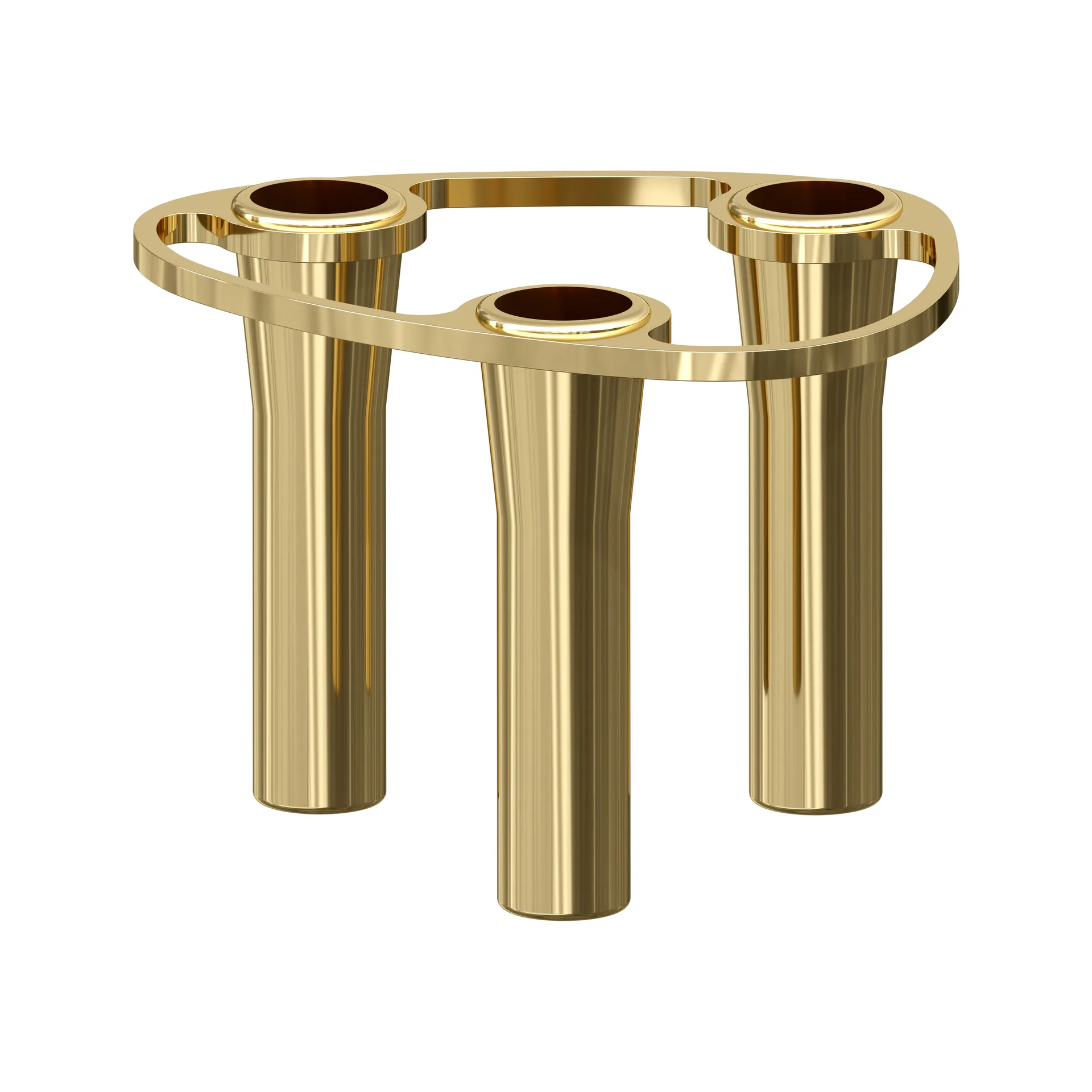Lind Curve kombinerbar ljusstake 24K guldplätering, Triple LIND DNA