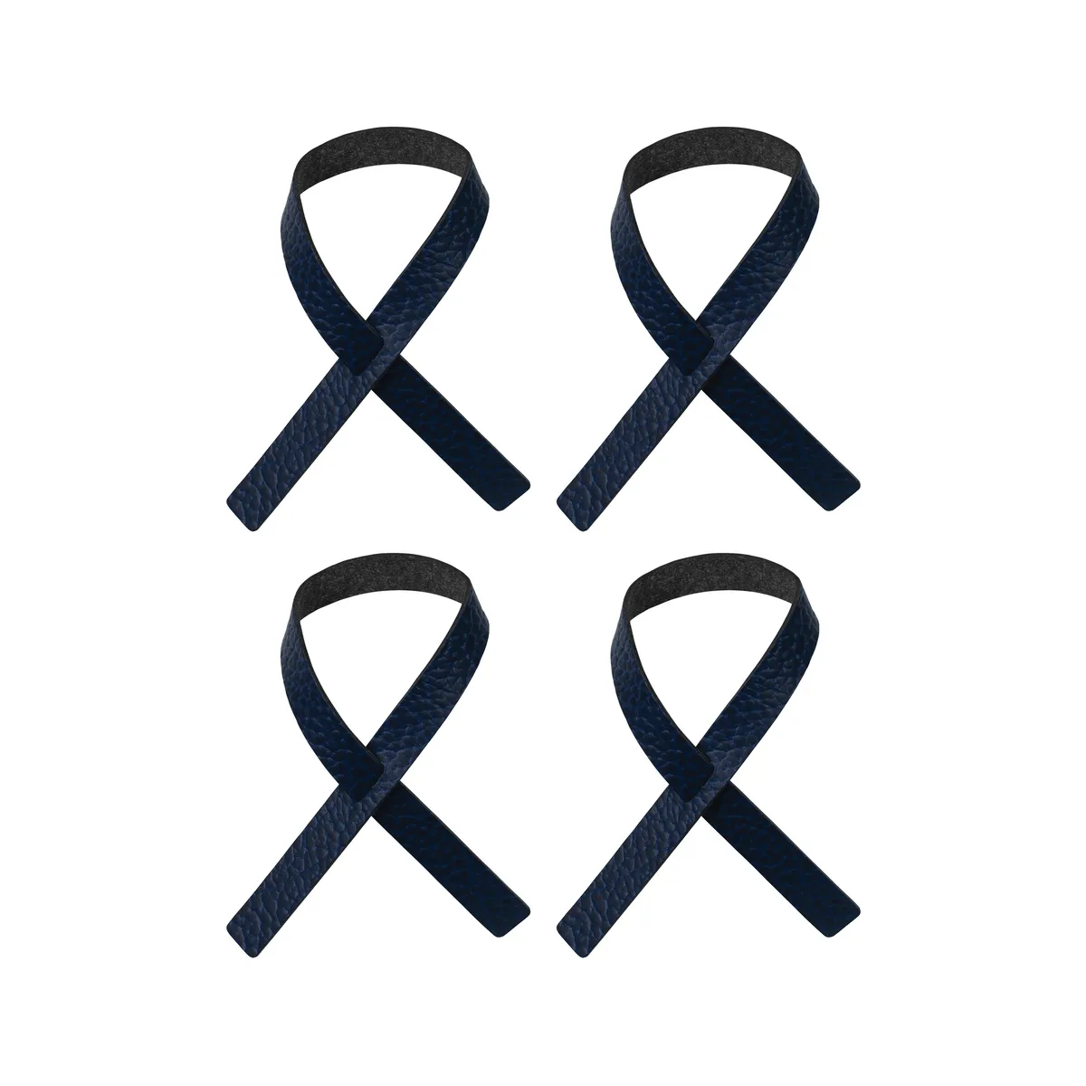 LIND DNA Loop servettring 4-pack Marinblå