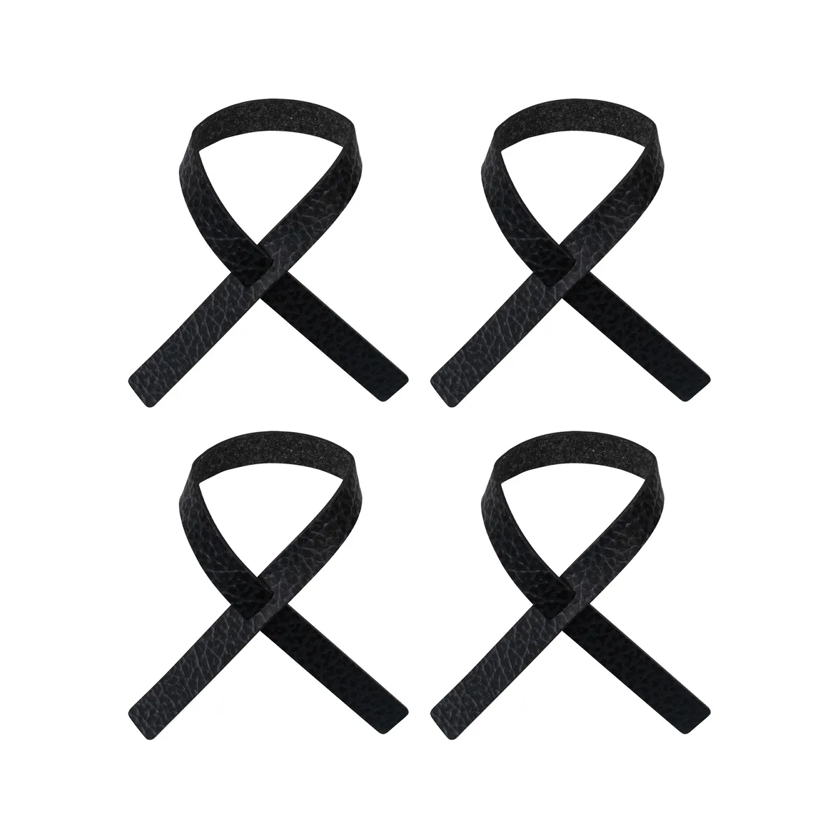 LIND DNA Loop servettring 4-pack Svart antracit