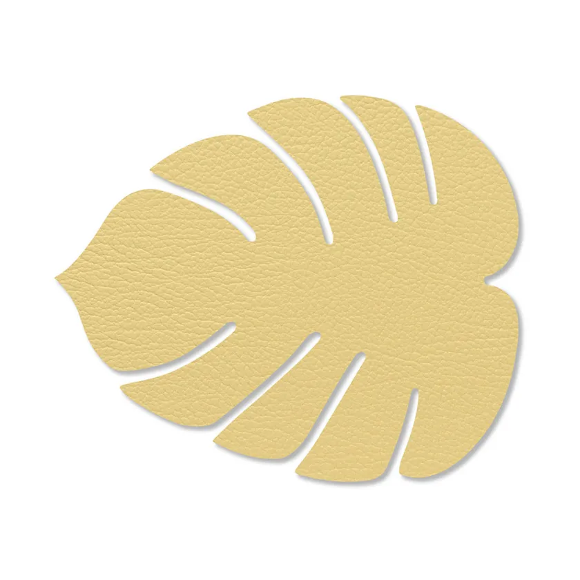 LIND DNA Monstera Leaf Hippo glasunderlägg Guld