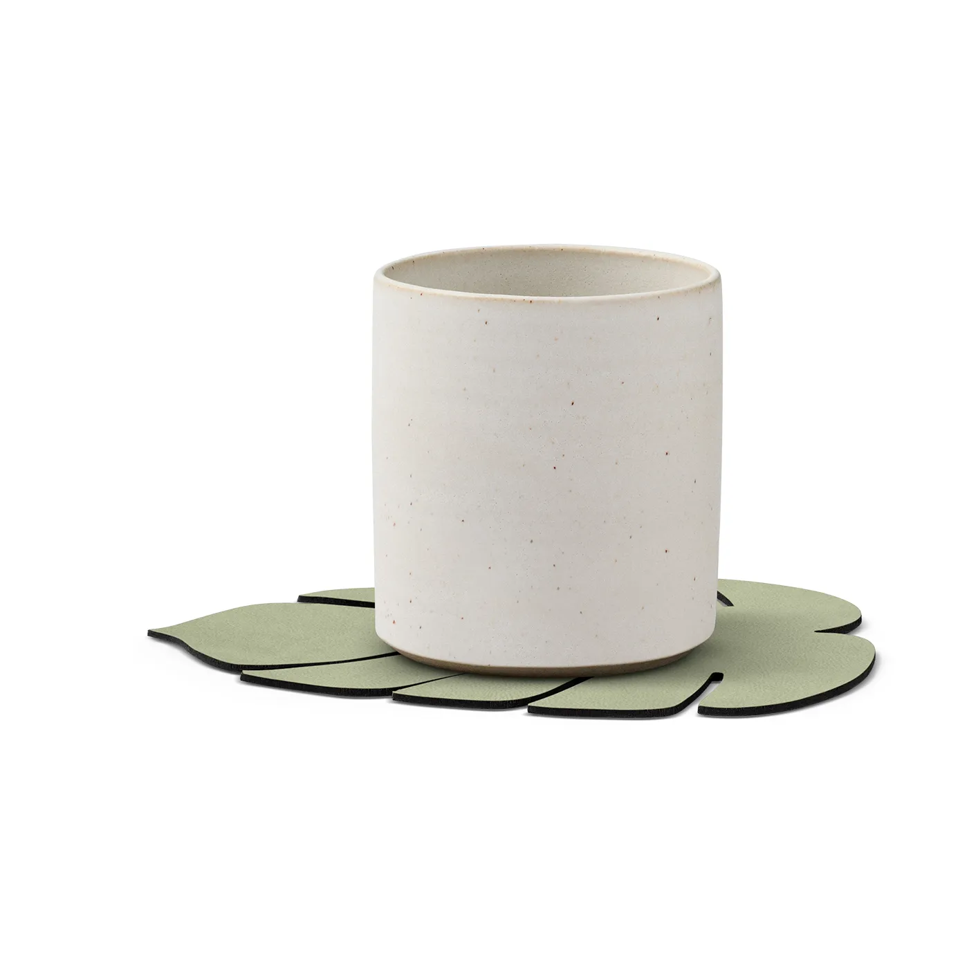 Monstera Leaf Nupo glasunderlägg, Olivgrön LIND DNA