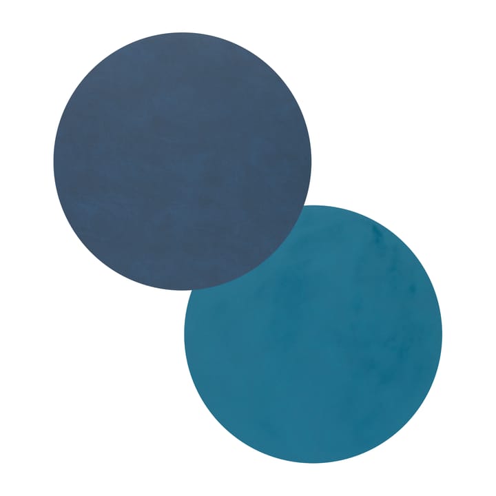 Nupo bordstablett circle dubbelsidig M 1 st - Midnight blue-petrol - LIND DNA