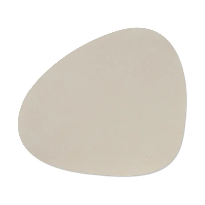 Nupo bordstablett curve L - Oyster white, 44x37 cm - LIND DNA